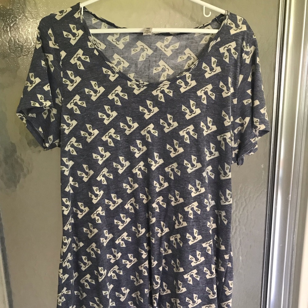 LuLaRoe fox print classic tee XL